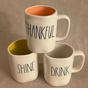 3 New Rea Dunn Mugs
